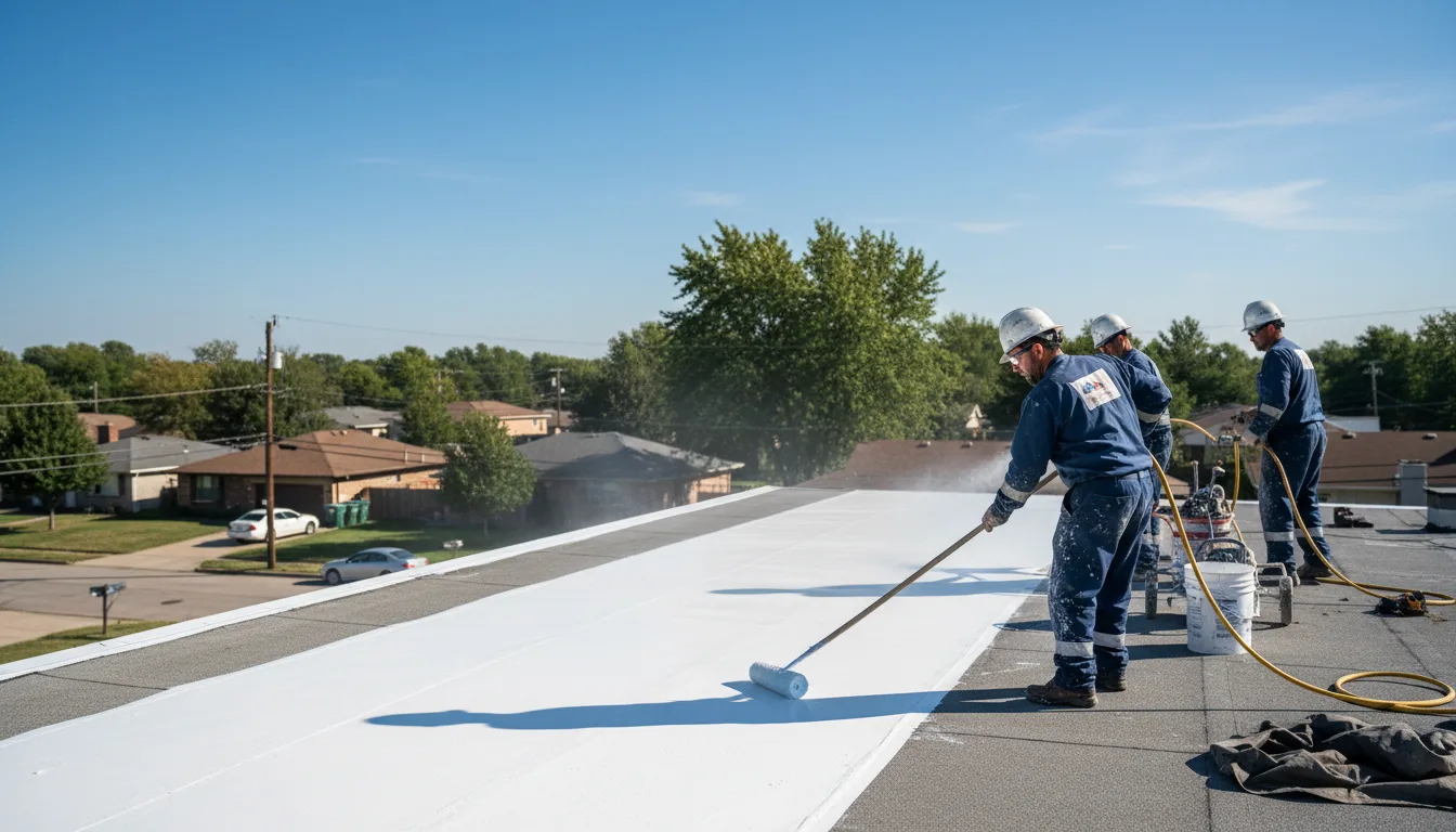 Commercial roof coating in Rock City Falls, NY near me